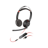Casti cu microfon Poly by HP Blackwire 5220, 3.5mm jack/USB-A, Black, Bulk