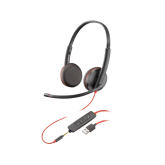 Casti cu microfon Poly by HP Blackwire 3225, 3.5mm jack/USB-A, Black, Bulk