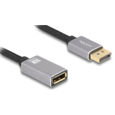 Cablu Delock 81079, DisplayPort female - DisplayPort male, 1m, Gray