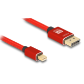 Cablu Delock 81094, DisplayPort male - micro DisplayPort male, 1m, Red