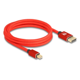 Cablu Delock 81095, Mini DisplayPort - DisplayPort, 2m, Red