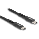 Cablu de date Delock 81119, USB-C male - USB-C male, 1m, Black
