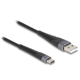 Cablu de date Delock 81122, USB-C male - USB-C male, 2m, Black