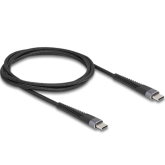 Cablu de date Delock 81124, USB-C male - USB-C male, 1m, Black