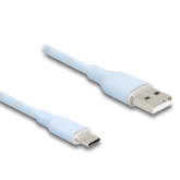 Cablu de date Delock 81224, USB 2.0 male - USB-C male, 4m, Blue
