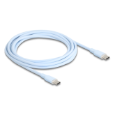 Cablu de date Delock 81235, USB-C male - USB-C male, 2.5m, Blue
