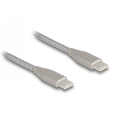 Cablu de date Delock 81259, USB-C male - USB-C male, 1 m, Silver