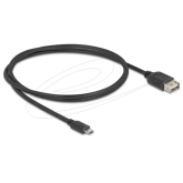 Cablu Delock 81518, USB 2.0 male - micro USB-B, 1 m, Black