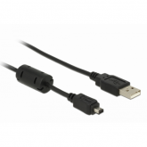 Cablu Delock 82208, USB-A male - Mini USB-B male, 1.5m, Black