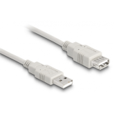 Cablu Delock 82240, USB-A 2.0 male - USB-A 2.0 female, 3m, White