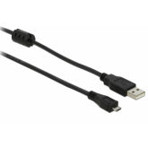 Cablu de date Delock 82336, USB 2.0 male - micro USB-B male, 3m, Black
