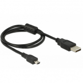 Cablu Delock 82396, USB-A 2.0 - Mini USB-B 2.0, 0.7m, Black