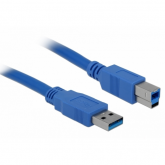 Cablu Delock 82434, USB-A 3.0 male - USB-B 3.0 male, 2m, Blue