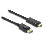 Cablu Delock 82435, DisplayPort male - HDMI male, 3m, Black