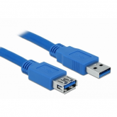 Cablu Delock 82538, USB-A 3.0 male - USB 3.0 female, 1m, Blue