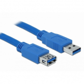 Cablu Delock 82539, USB-A 3.0 male - USB 3.0 female, 2m, Blue