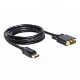 Cablu Delock 82591, DisplayPort male - DVI-D male, 2m, Black