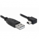 Cablu Delock 82680, USB-A male - Mini USB-B male, 0.5m, Black