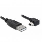 Cablu Delock 82682, USB-A male - mini USB-B, 2m, Black