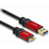Cablu Delock 82762, USB 3.0 male - Micro USB-B male, 3m, Black