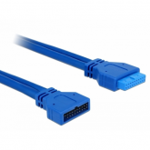 Cablu Delock 82943, USB 3.0 male - USB 3.0 female, 0.45m, Blue