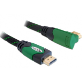 Cablu Delock 82953, HDMI male - HDMI male, 3m, Black-Green