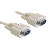 Cablu Delock 82982, D-Sub9 male - D-Sub9 male, 5m, Beige