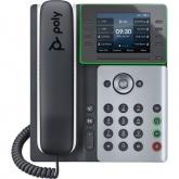 Telefon IP Poly by HP Edge E320, 8 Linii, PoE, Black-Silver