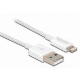 Cablu de date Delock 83001, USB-A - Lightning, 0.15m, White