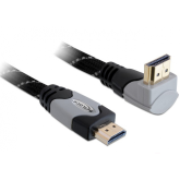 Cablu Delock 83077, HDMI male - HDMI male, 5m, Black-Gray