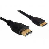 Cablu Delock 83132, HDMI male - Mini HDMI-C male, 1m, Black