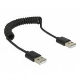 Cablu Delock 83239, USB 2.0 - USB 2.0, 0.6m, Black