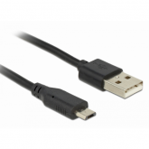 Cablu de date Delock 83272, USB 2.0 male - Micro USB 2.0 male, 1.5m, Black