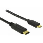 Cablu de date Delock 83334, USB-C male - Micro USB, 2m, Black