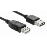 Cablu Delock 83370, USB 2.0 male - USB 2.0 female, 1m, Black