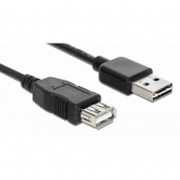Cablu Delock 83371, USB 2.0 male - USB 2.0 female, 2m, Black