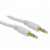 Cablu audio Delock 83441, 3.5mm jack male - 3.5mm jack male, 2m, White