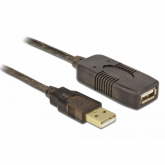 Cablu Delock 83453, USB 2.0 male - USB 2.0 female, 30m, Black