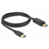 Cablu Delock 83647, USB 3.0 male - USB 3.0 male, 1.5m, Black
