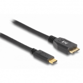 Cablu Delock 83676, USB-C male - Micro USB-B male, 0.5m, Black