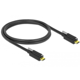 Cablu de date Delock 83719, USB-C male - USB-C male, 1m, Black