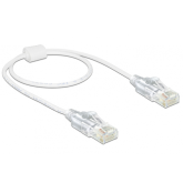 Patch Cord Delock 83780, UTP, Cat6, 0.5m, White