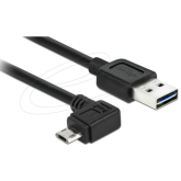 Cablu Delock 83847, USB 2.0 male - micro USB-B, 0.5 m, Black