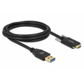 Cablu Delock 84019, USB-A male - USB-C male, 0.5m, Black