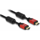 Cablu Delock 84333, HDMI male - HDMI male, 2m, Black-Red