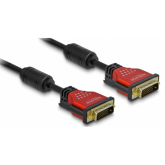 Cablu Delock 84346, DVI male - DVI male, 3m, Black-Red