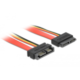 Cablu Delock 84374, SATA male - SATA female, 0.30m, Red