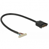 Cablu Delock 84711, HDMI - 40pin, 0.34m, Black