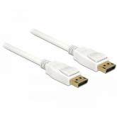Cablu Delock 84877, DisplayPort male - HDMI male, 2m, White