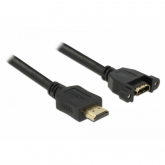 Cablu Delock 85102, HDMI male - HDMI female, 1m, Black
